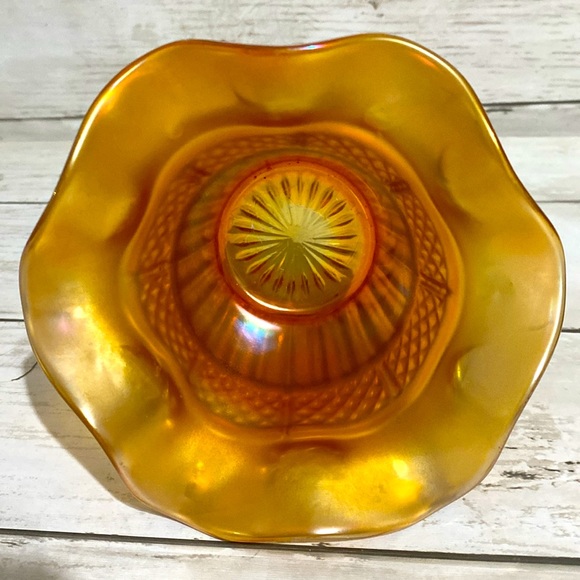 Vintage Northwood Marigold Hat Carnival Glass - Picture 5 of 9